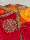Mandala chiffon saree