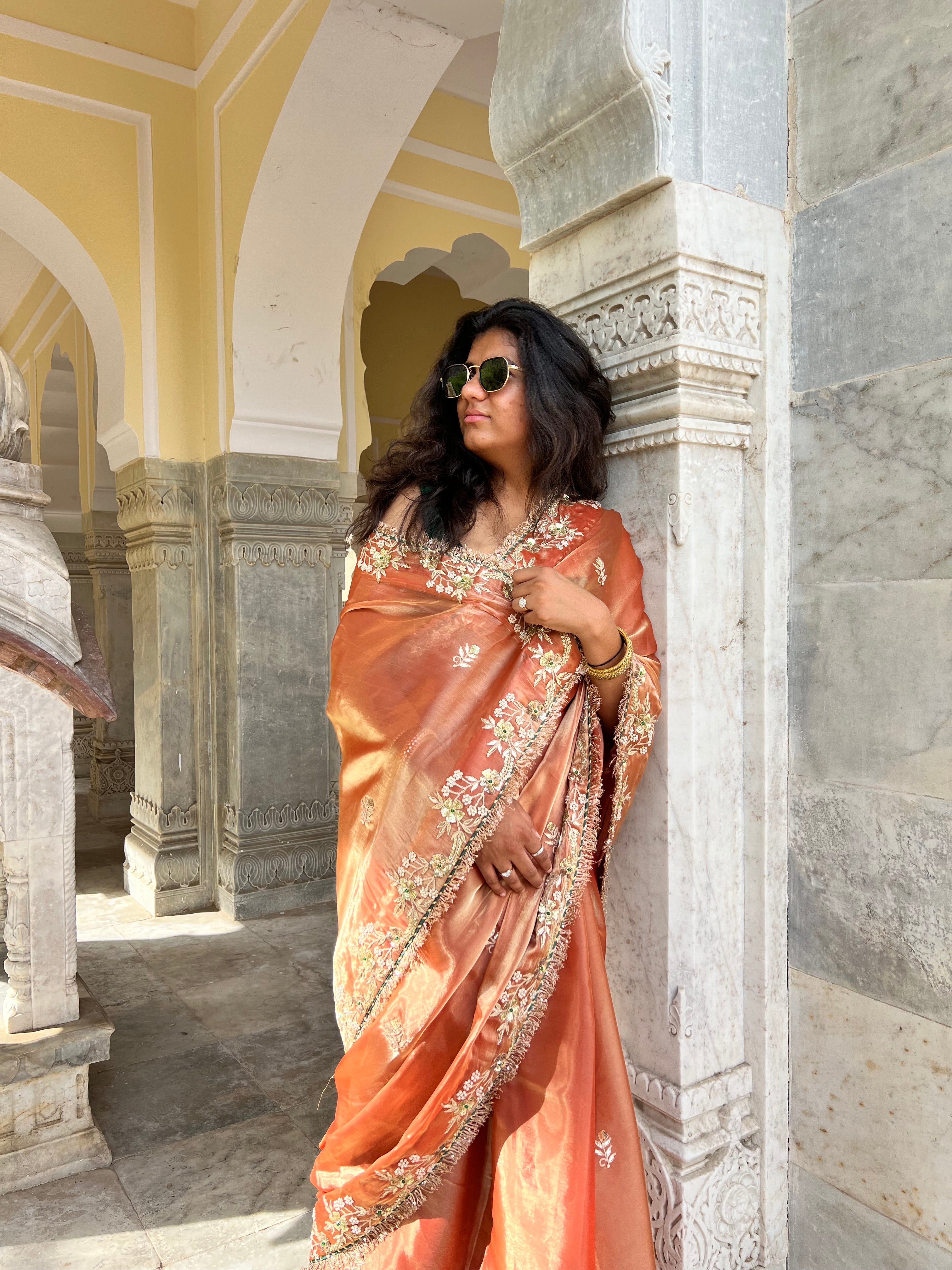 Sunehri saree